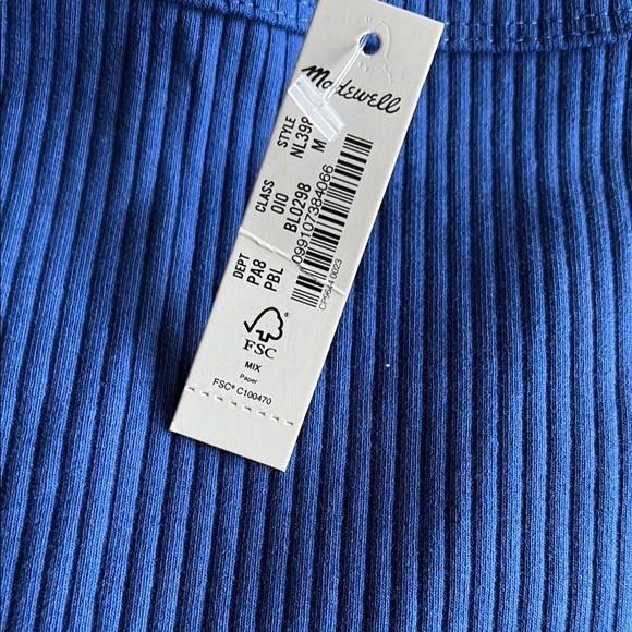 NEW Madewell The Tailored Crop Tank in Sleekhold - Picture 5 of 8